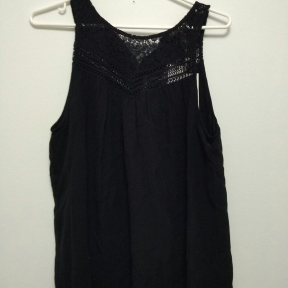 JOIE SILK Solara Lace Yoke Sleeveless Top M - Picture 4 of 8